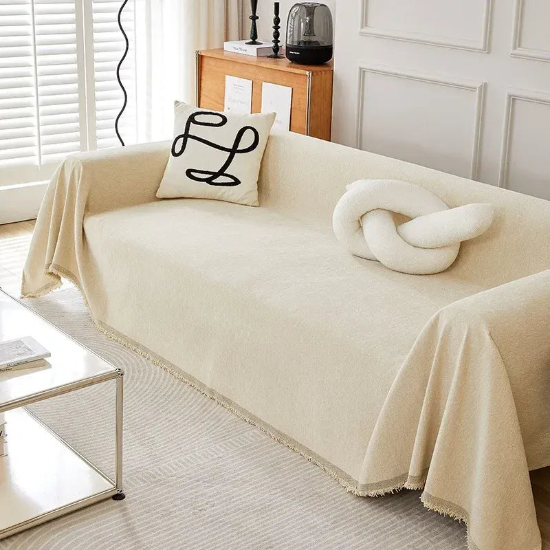 Jeté de Canapé Multifonctionnel Beige